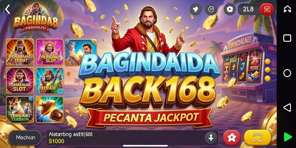 Tampilan gameplay menarik dari permainan Slot BAGINDA168.