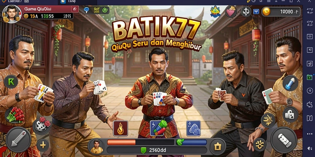 Tampilan screenshot BATIK77 menunjukkan suasana gameplay QiuQiu yang seru.