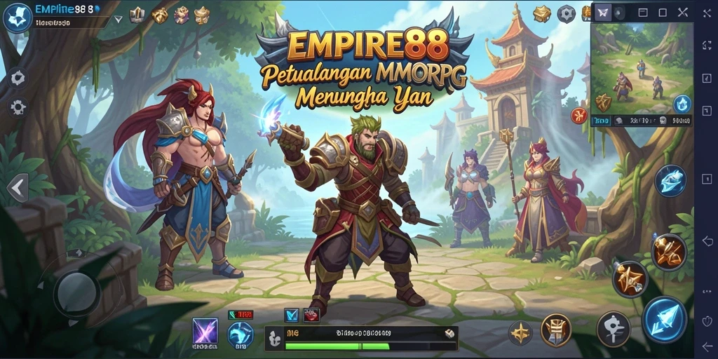 Screenshot gameplay <strong>EMPIRE88</strong> menunjukkan aksi seru dalam pertarungan MMORPG.