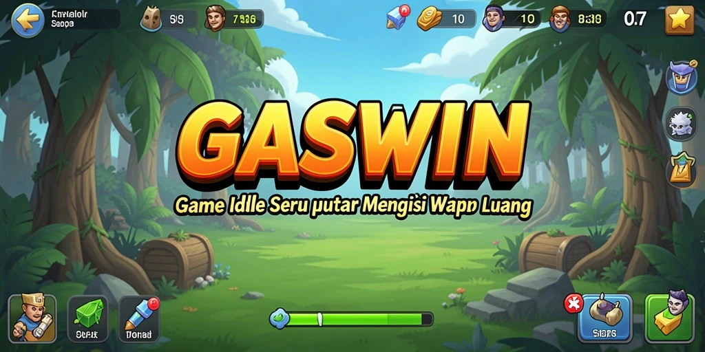 Tampilan gameplay GASWIN yang memikat dan sederhana.