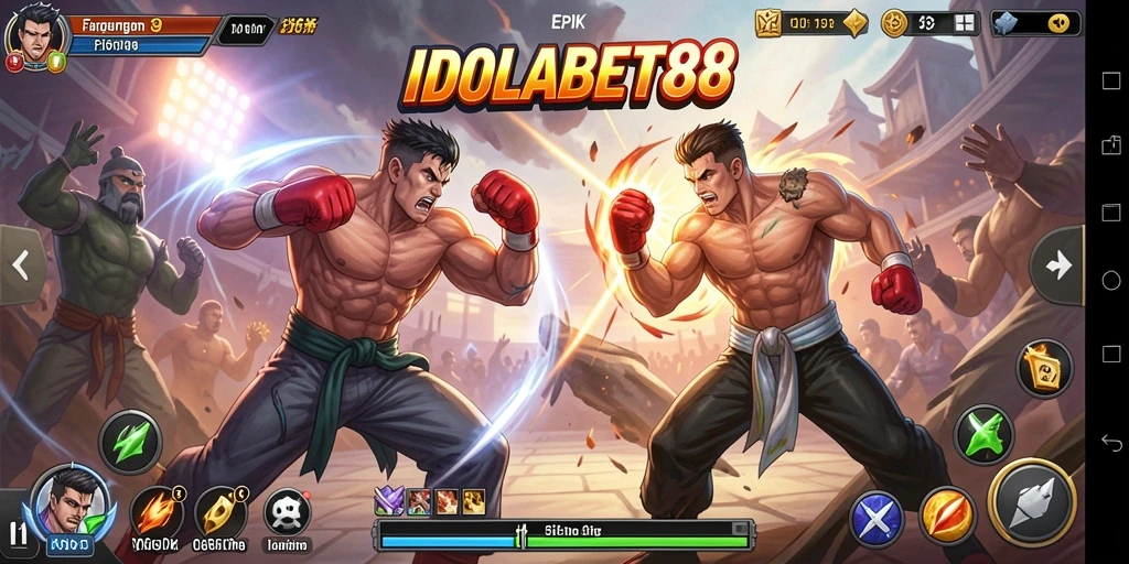 Gameplay seru dalam IDOLABET88 dengan pertarungan yang intens.