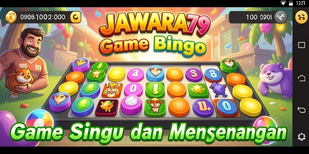 Screenshot gameplay Bingo yang seru dan menarik dari JAWARA79.