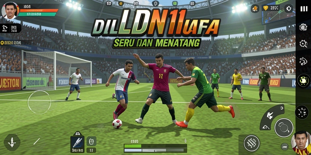 Tampilan gameplay seru LDN11 dengan aksi olahraga yang mendebarkan.