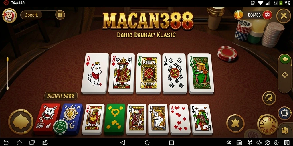 Screenshot gameplay MACAN388 dengan suasana domino yang seru.