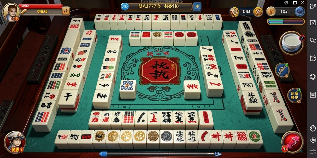 Tampilan menarik dari gameplay Mahjong di MAJ777 yang seru.