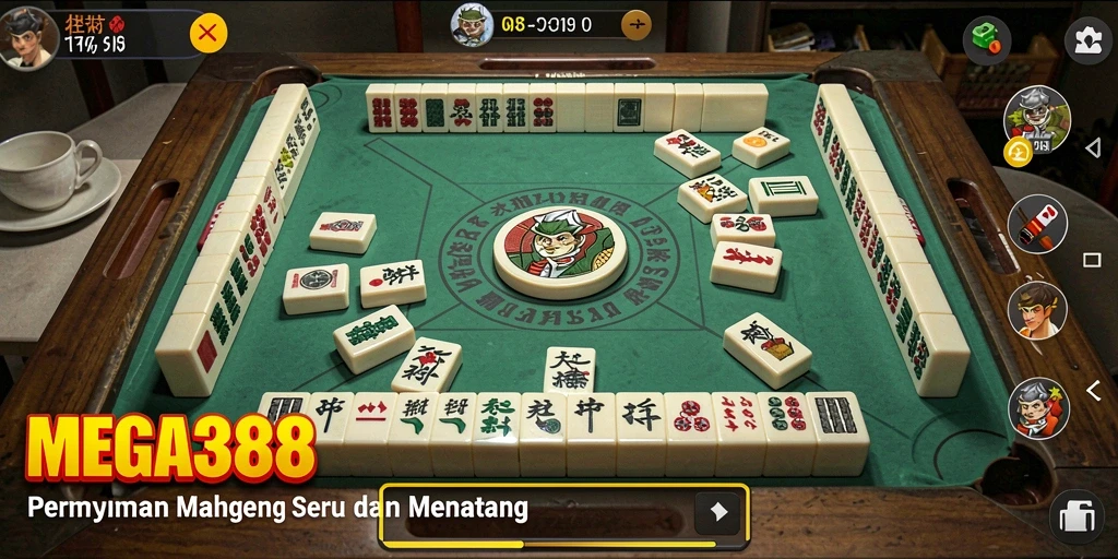 Menampilkan gameplay seru Mahjong di MEGA388.