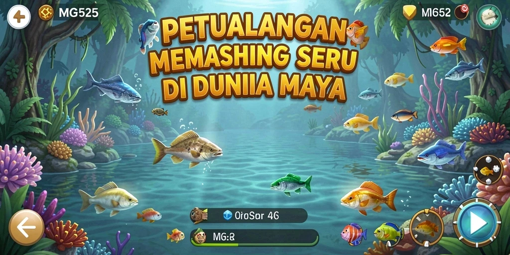 Tampilan gameplay MG525 yang menampilkan pengalaman memancing seru.