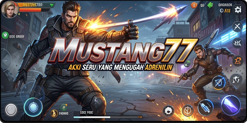 Screenshot gameplay seru dari MUSTANG77 dengan aksi mendebarkan.