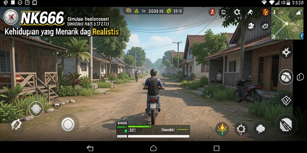 Gameplay NK666 yang menggambarkan kehidupan sehari-hari yang realistis.