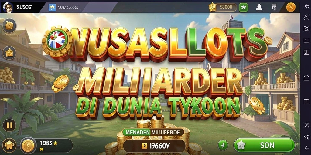 Tampilan gameplay seru di NUSASLOTS dengan berbagai mesin slot.