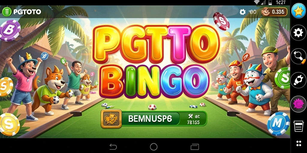 Tampilan gameplay seru PGTOTO saat bermain Bingo bersama teman.