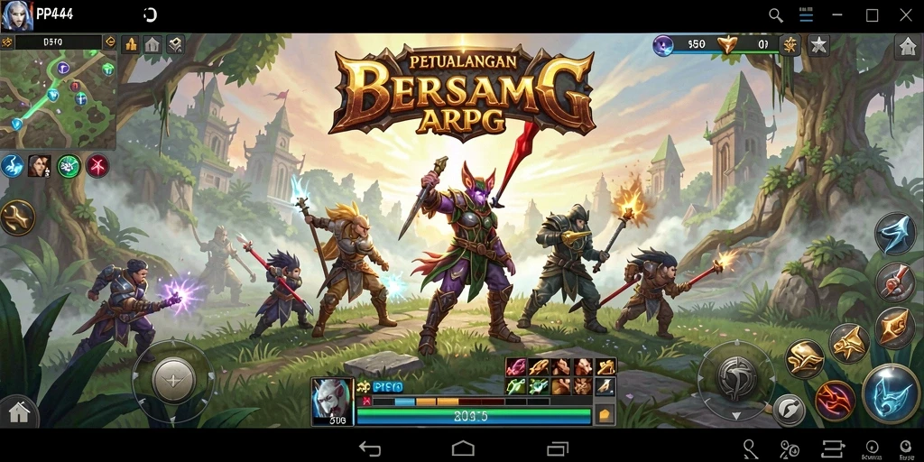 Tampilan gameplay PP444 yang menakjubkan dan penuh aksi.