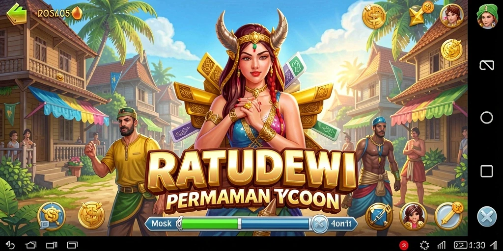 Screenshot utama RATUDEWI menampilkan gameplay Tycoon yang menarik dan penuh strategi.
