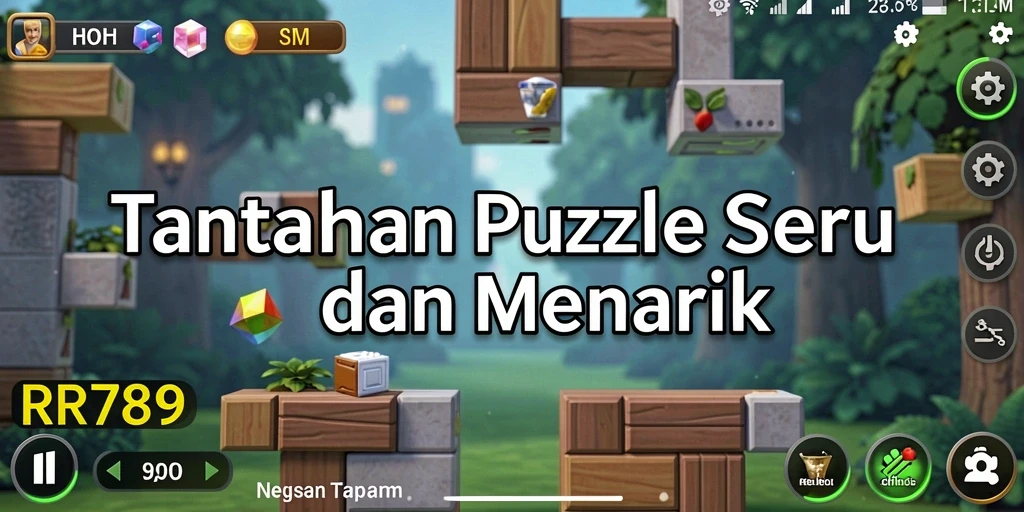 Tampilan gameplay menarik dari RR789 dengan tantangan Puzzle.