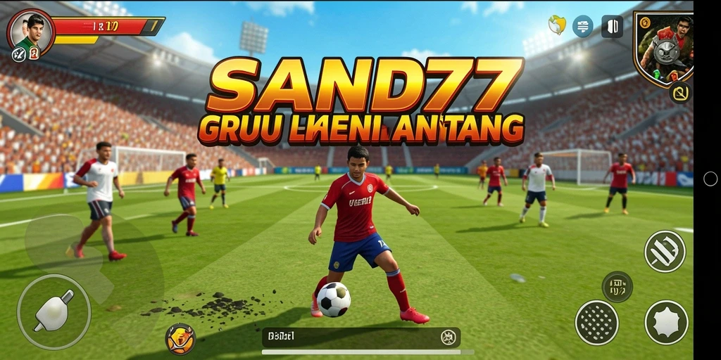 Tampilan gameplay SAND77 dengan aksi olahraga yang seru.