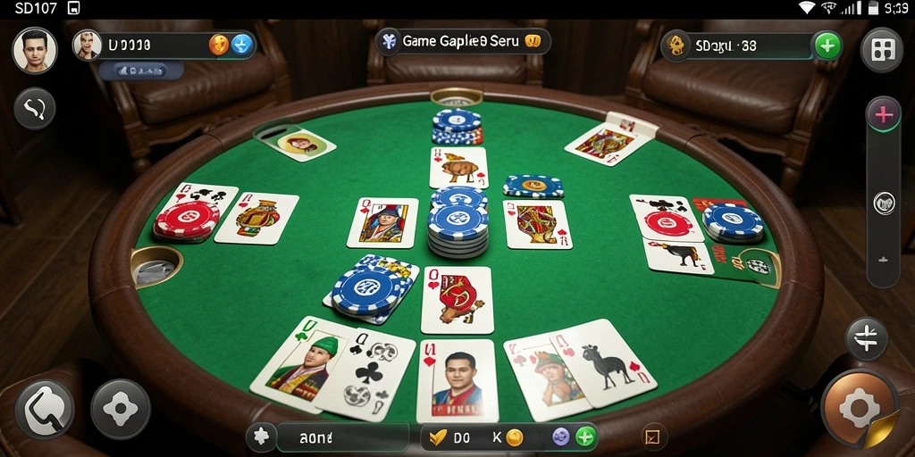 Tampilan gameplay Gaple yang seru dalam SD107.