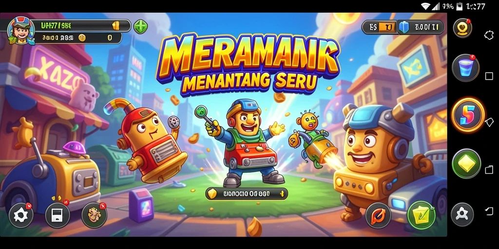Screenshot UH77 menunjukkan aksi seru dari gameplay arcade yang menantang.