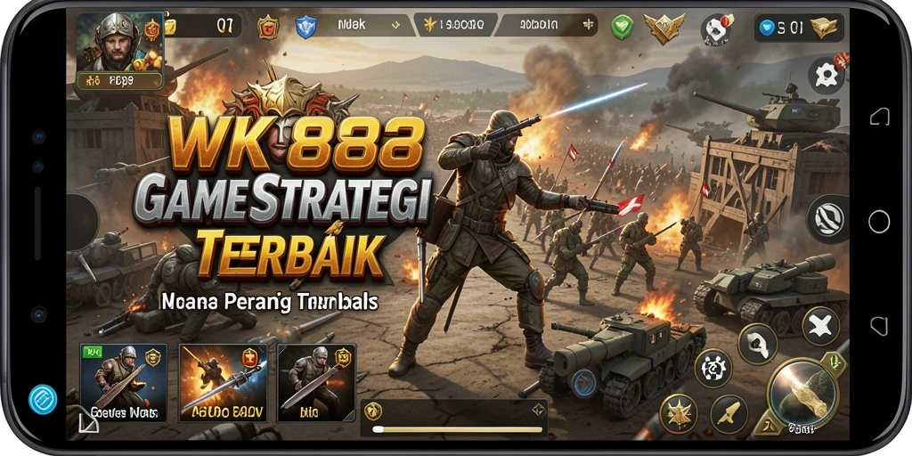 Tampilan gameplay SLG di WK888 yang menegangkan dan strategis.